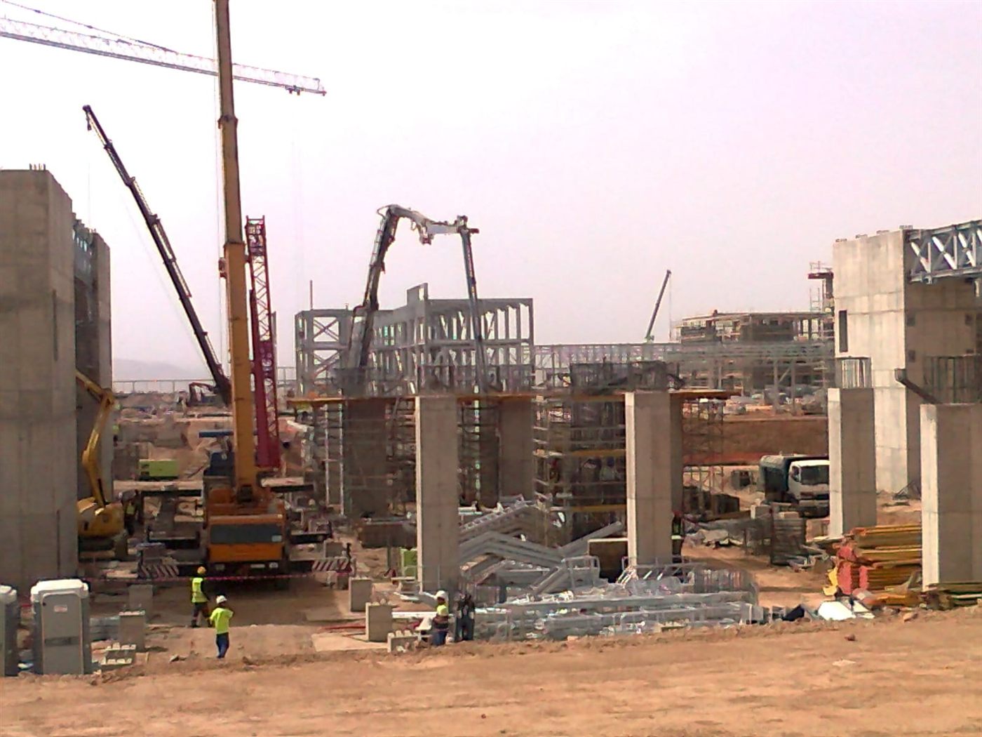 Solar project site work